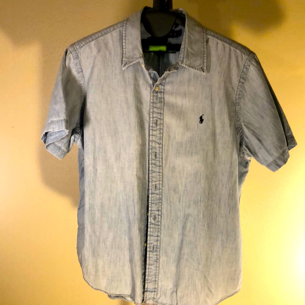 Polo denim short sleeve shirt